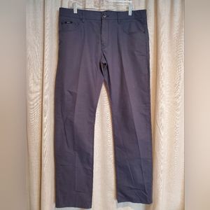 EUC Hugo Boss Herringbone Kansas Light Twill Pants Men's Dark Blue Size 34 x 34